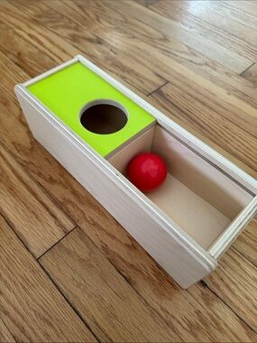 Lovevery Wooden Ball Drop Hide and Seek Toy